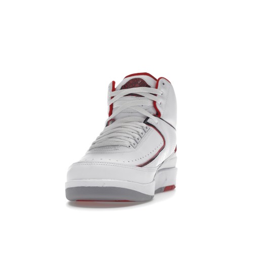 Кроссы Jordan 2 Retro White Red CDP (2008) - мужская сетка размеров