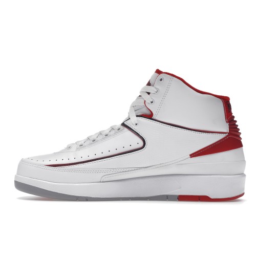 Кроссы Jordan 2 Retro White Red CDP (2008) - мужская сетка размеров