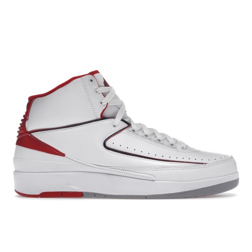 Кроссы Jordan 2 Retro White Red CDP (2008) - мужская сетка размеров