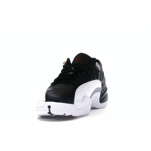 Кроссы Jordan 12 Retro Low Playoffs - мужская сетка размеров