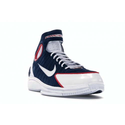 Кроссы Nike Air Zoom Huarache 2K4 Navy White Red (2016) - мужская сетка размеров
