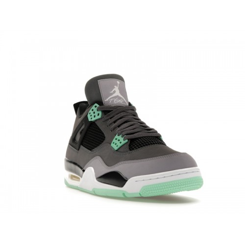 Кроссы Jordan 4 Retro Green Glow - мужская сетка размеров