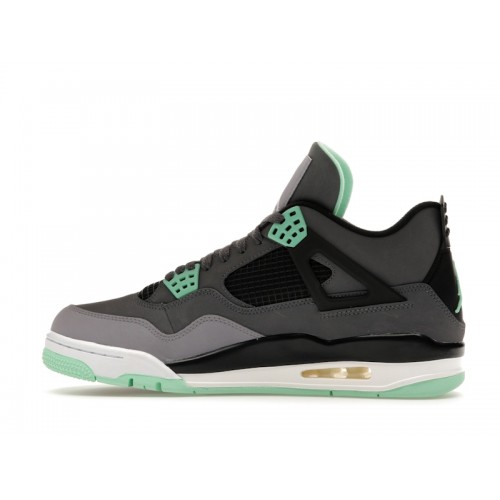 Кроссы Jordan 4 Retro Green Glow - мужская сетка размеров