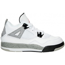 Детские кроссовки Jordan 4 Retro White Cement (2016) (PS)
