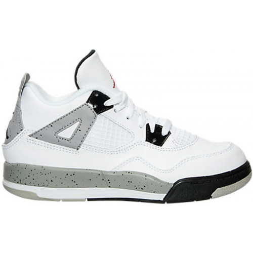 Кроссы Jordan 4 Retro White Cement (2016) (PS) - детская сетка размеров