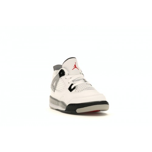 Кроссы Jordan 4 Retro White Cement (2016) (TD) - детская сетка размеров
