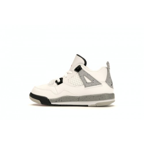 Кроссы Jordan 4 Retro White Cement (2016) (TD) - детская сетка размеров
