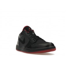 Jordan 1 Retro Low Black Metallic Silver Varsity Red