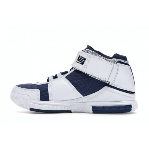 Кроссы Nike LeBron Zoom 2 Midnight Navy - мужская сетка размеров