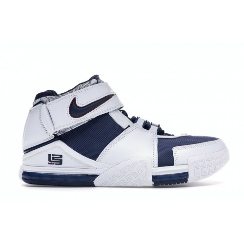 Кроссы Nike LeBron Zoom 2 Midnight Navy - мужская сетка размеров