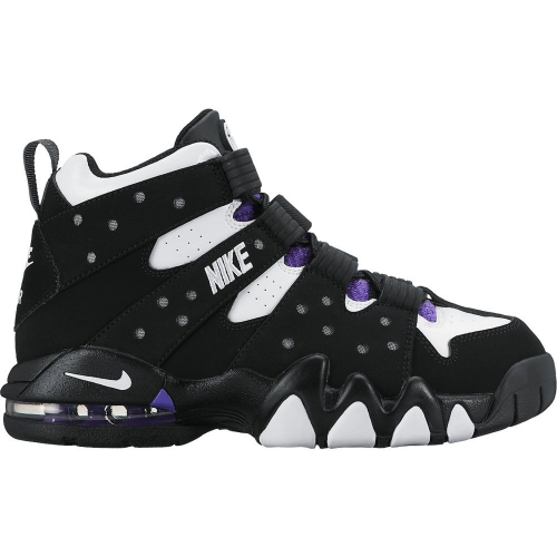 Кроссы Nike Air Max 2 CB 94 Black White Purple (2015) (GS) - подростковая сетка размеров