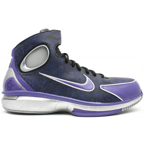 Кроссы Nike Air Zoom Huarache 2K4 KB Laser Black Silver Purple - мужская сетка размеров