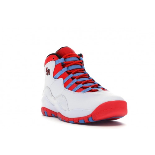 Кроссы Jordan 10 Retro Chicago Flag (GS) - подростковая сетка размеров