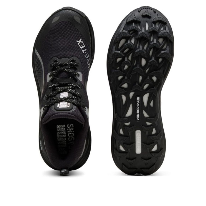 Puma Voyage Nitro 4 GORE-TEX Black Silver - мужская сетка размеров Puma Voyage Nitro 4 GORE-TEX Black Silver - мужская сетка размеров