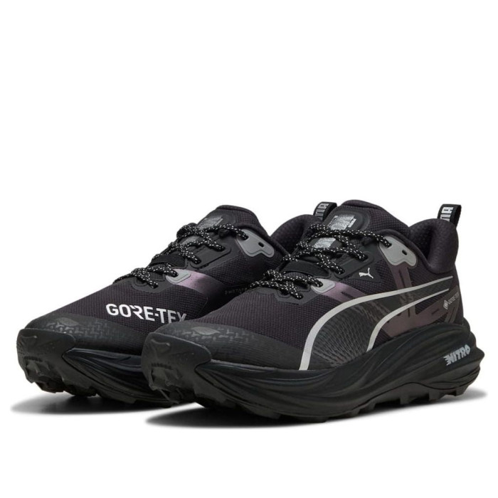 Puma Voyage Nitro 4 GORE-TEX Black Silver - мужская сетка размеров Puma Voyage Nitro 4 GORE-TEX Black Silver - мужская сетка размеров