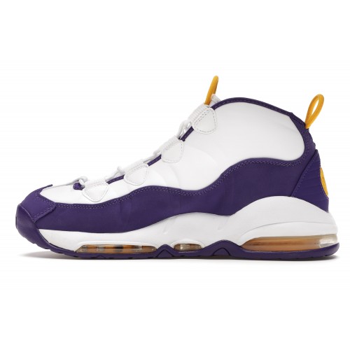 Кроссы Nike Air Max Uptempo Lakers Derek Fisher - мужская сетка размеров