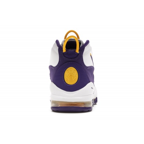 Кроссы Nike Air Max Uptempo Lakers Derek Fisher - мужская сетка размеров