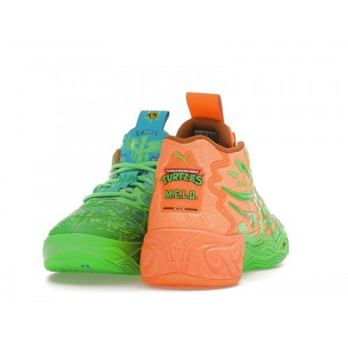 Кроссы Puma LaMelo Ball MB.04 Teenage Mutant Ninja Turtles Leonardo & Michelangelo - мужская сетка размеров