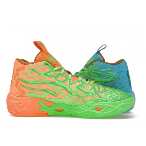 Кроссы Puma LaMelo Ball MB.04 Teenage Mutant Ninja Turtles Leonardo & Michelangelo - мужская сетка размеров