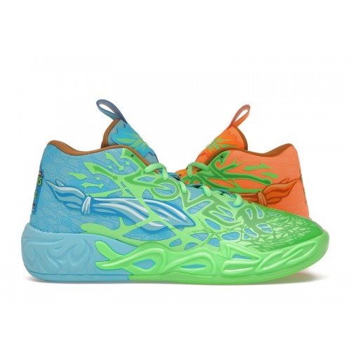 Кроссы Puma LaMelo Ball MB.04 Teenage Mutant Ninja Turtles Leonardo & Michelangelo - мужская сетка размеров