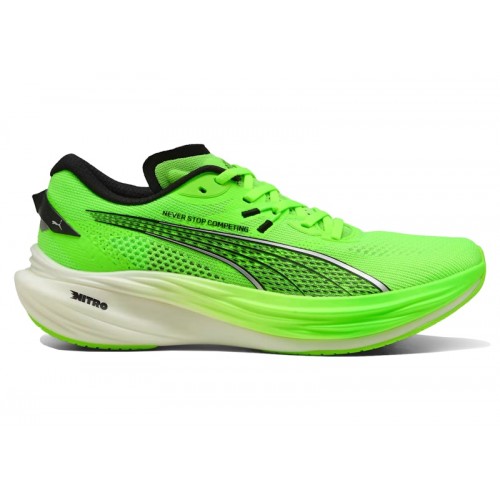 Кроссы Puma Deviate Nitro 3 HYROX Green Glare - мужская сетка размеров