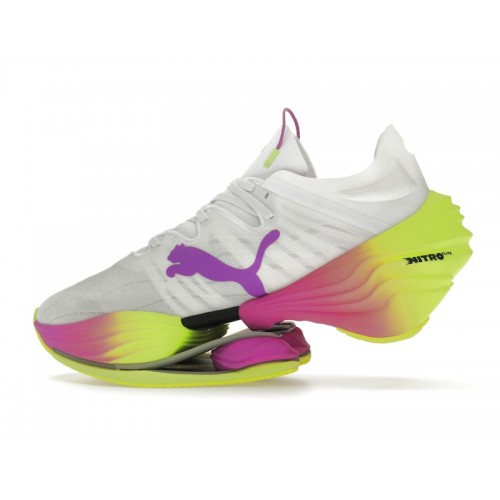 Кроссы Puma Fast-RB Nitro Elite LD Yellow Alert Pure Magenta - мужская сетка размеров