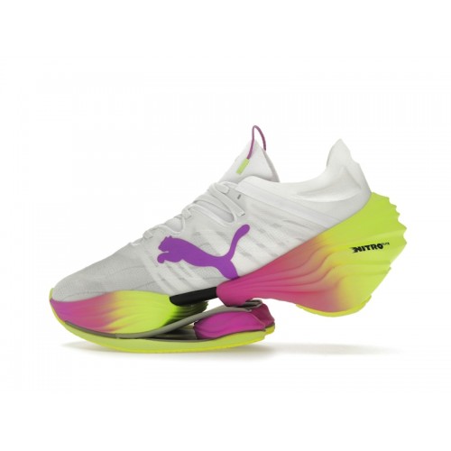 Кроссы Puma Fast-RB Nitro Elite LD Yellow Alert Pure Magenta (W) - женская сетка размеров