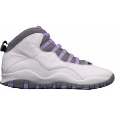 Женские кроссовки Jordan 10 Retro White Medium Violet (W)