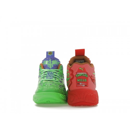 Кроссы Puma LaMelo Ball MB.04 Teenage Mutant Ninja Turtles Raphael and Donatello (GS) - подростковая сетка размеров