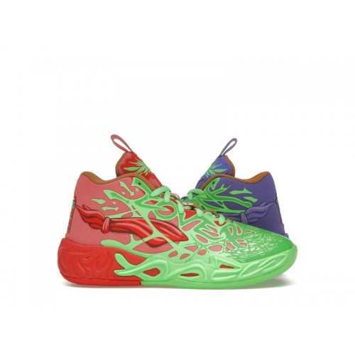 Кроссы Puma LaMelo Ball MB.04 Teenage Mutant Ninja Turtles Raphael and Donatello (GS) - подростковая сетка размеров