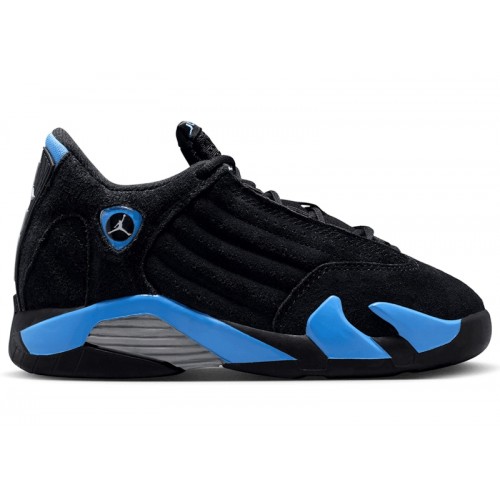 Jordan 14 Retro Black University Blue (2026) (PS) - детская сетка размеров