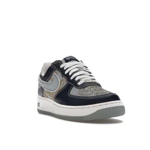 Кроссы Nike Air Force 1 Low Mr. Cartoon Blue Tattoo (Clown) - мужская сетка размеров
