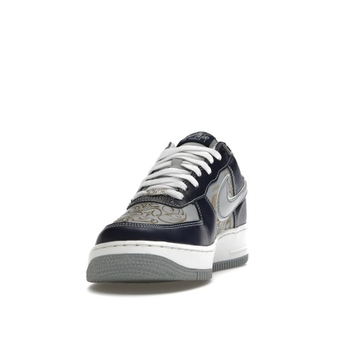 Кроссы Nike Air Force 1 Low Mr. Cartoon Blue Tattoo (Clown) - мужская сетка размеров