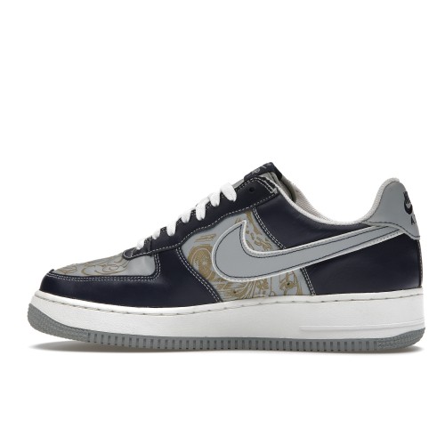 Кроссы Nike Air Force 1 Low Mr. Cartoon Blue Tattoo (Clown) - мужская сетка размеров