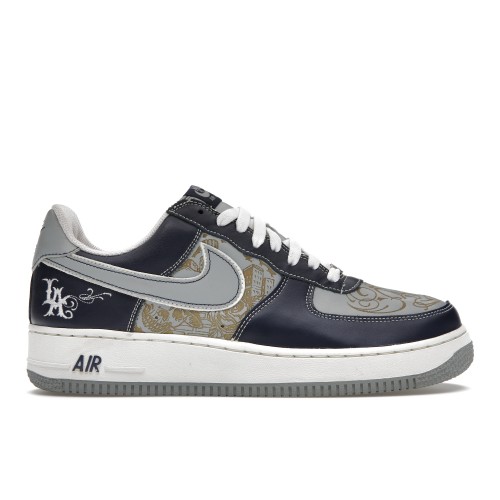 Кроссы Nike Air Force 1 Low Mr. Cartoon Blue Tattoo (Clown) - мужская сетка размеров