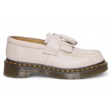 Женские Dr. Martens Adrian Leather Tassel Loafers Vintage Taupe Virginia (W)