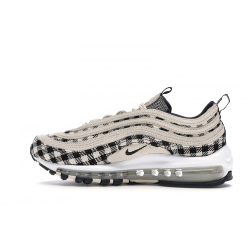 Кроссы Nike Air Max 97 Plaid Light Cream - мужская сетка размеров