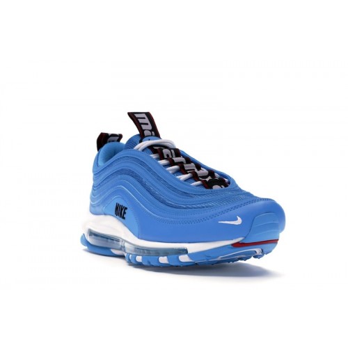 Кроссы Nike Air Max 97 Overbranding Blue Hero - мужская сетка размеров