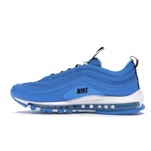 Кроссы Nike Air Max 97 Overbranding Blue Hero - мужская сетка размеров