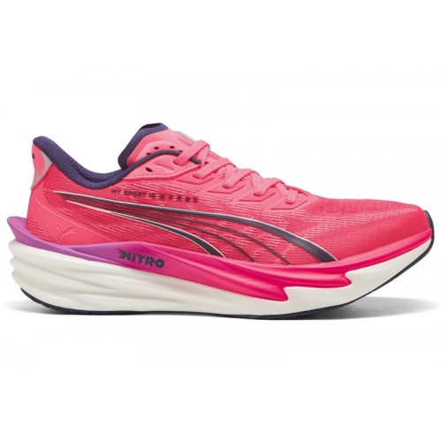 Puma Deviate NITRO 4 HYROX Pure Pink - мужская сетка размеров