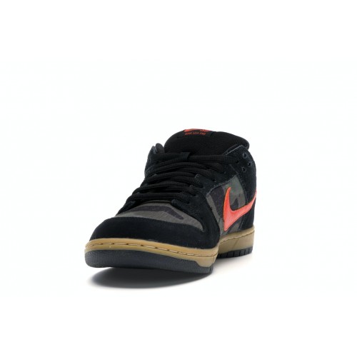 Кроссы Nike SB Dunk Low Black Rough Green - мужская сетка размеров