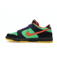 Кроссовки Nike SB Dunk Low Green Spark Hoop Orange