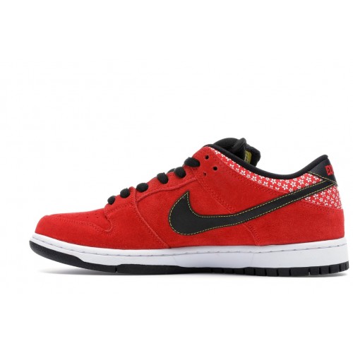 Кроссы Nike SB Dunk Low Red Firecracker - мужская сетка размеров