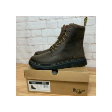Dr. Martens Crewson Leather Lace Up Boots Crazy Horse Dark Brown