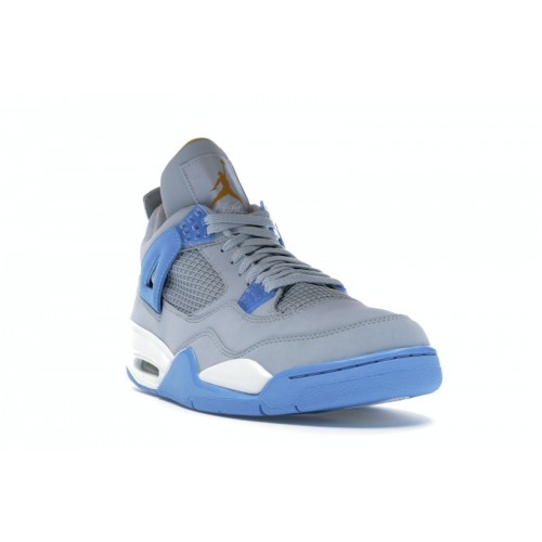 Кроссы Jordan 4 Retro Mist Blue - мужская сетка размеров