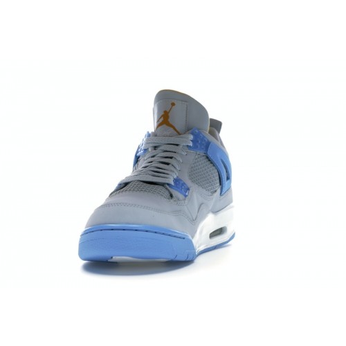 Кроссы Jordan 4 Retro Mist Blue - мужская сетка размеров