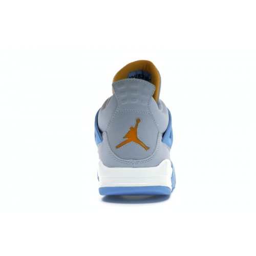 Кроссы Jordan 4 Retro Mist Blue - мужская сетка размеров