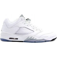 Женские кроссовки Jordan 5 Retro Low Metallic White (W)