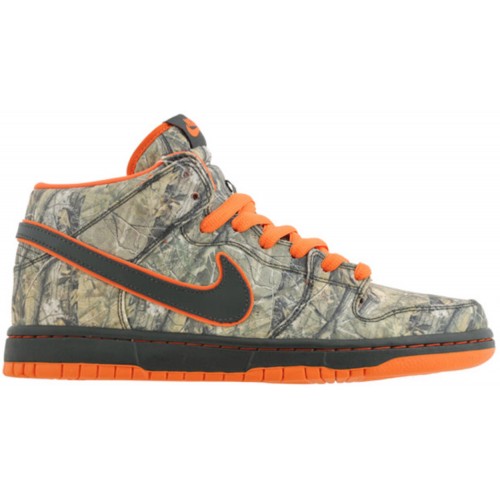 Кроссы Nike SB Dunk Mid Real Tree Camo - мужская сетка размеров