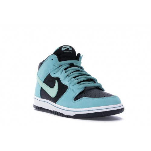 Кроссы Nike SB Dunk Mid Sea Crystal - мужская сетка размеров